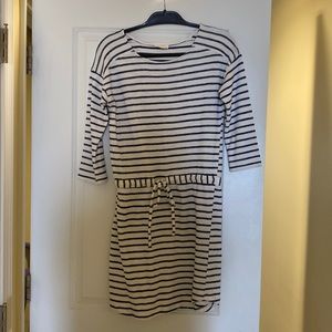 Loft. Blue and white lounge dress. Size XS